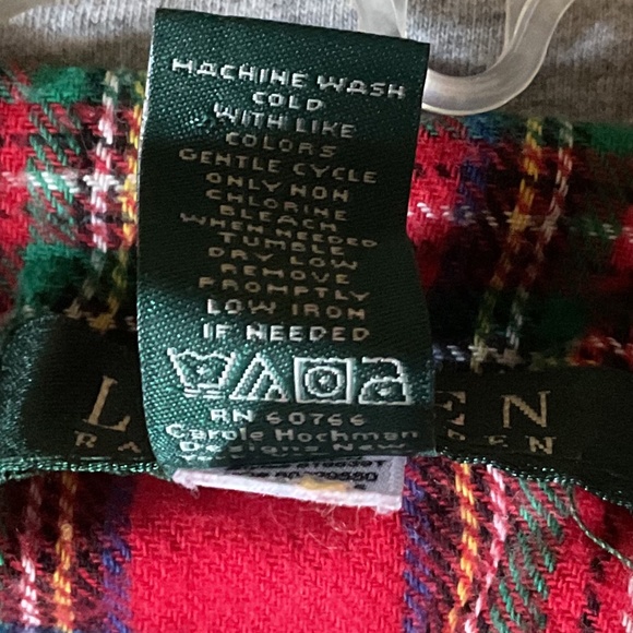 RALPH LAUREN Cotton Light Grey Long Sleeve Pajamas Woman Set Size US L - Picture 9 of 10